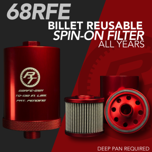 68RFE BILLET REUSABLE SPIN ON FILTER